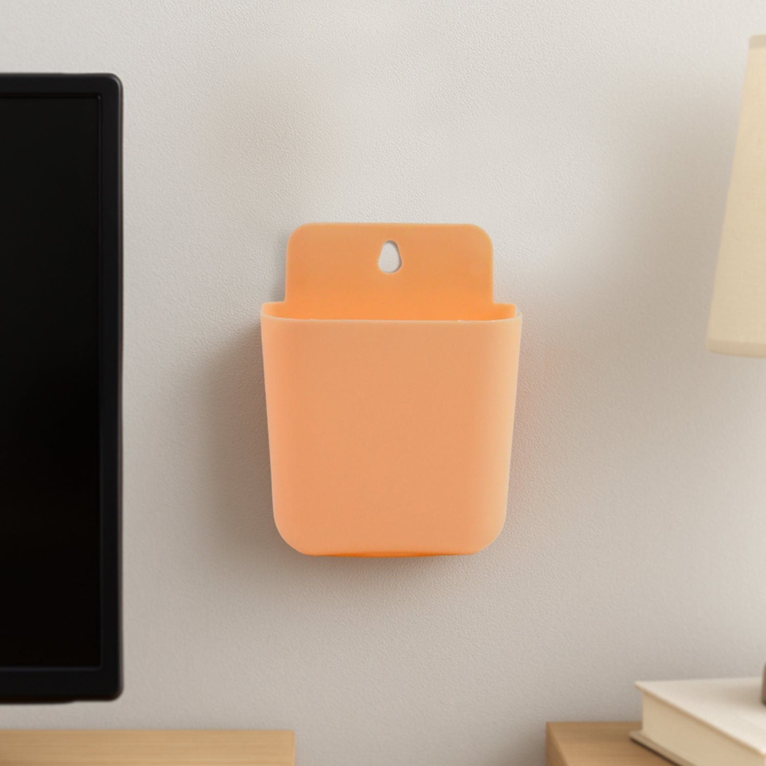 Multi Purpose Wall Mounted Plastic Storage Pocket (1 Pc) Multi Purpose Wall Mounted Plastic Storage Pocket (1 Pc)